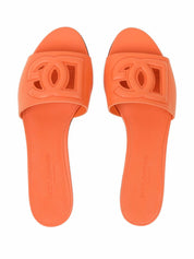 Dolce & Gabbana Sandals Orange in calf leather
