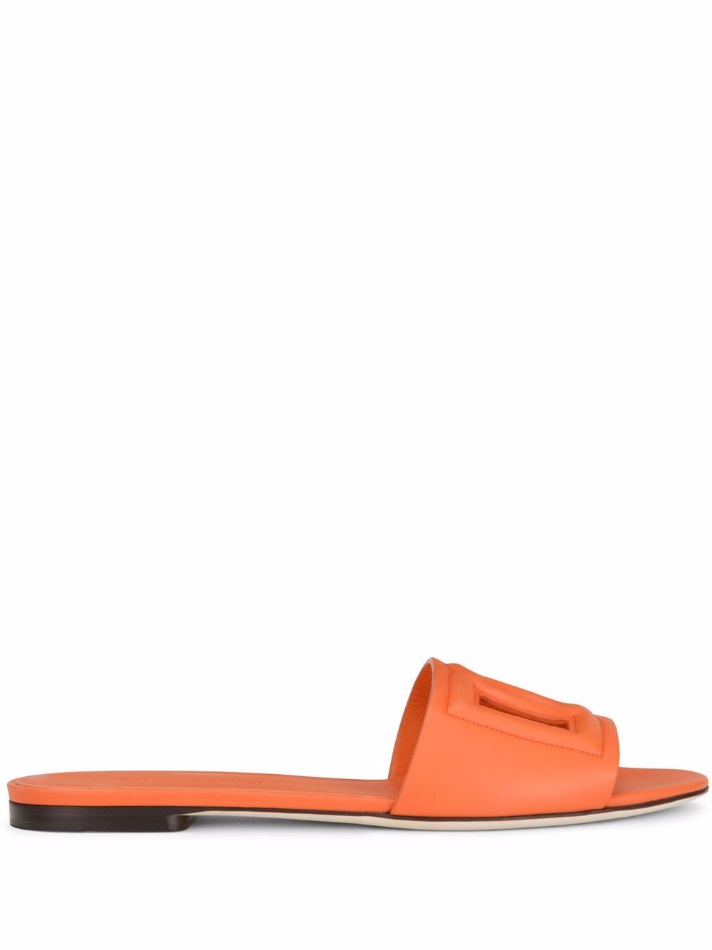 Dolce & Gabbana Sandals Orange in calf leather