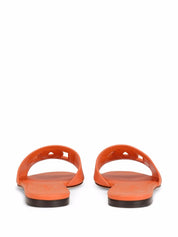 Dolce & Gabbana Sandals Orange in calf leather