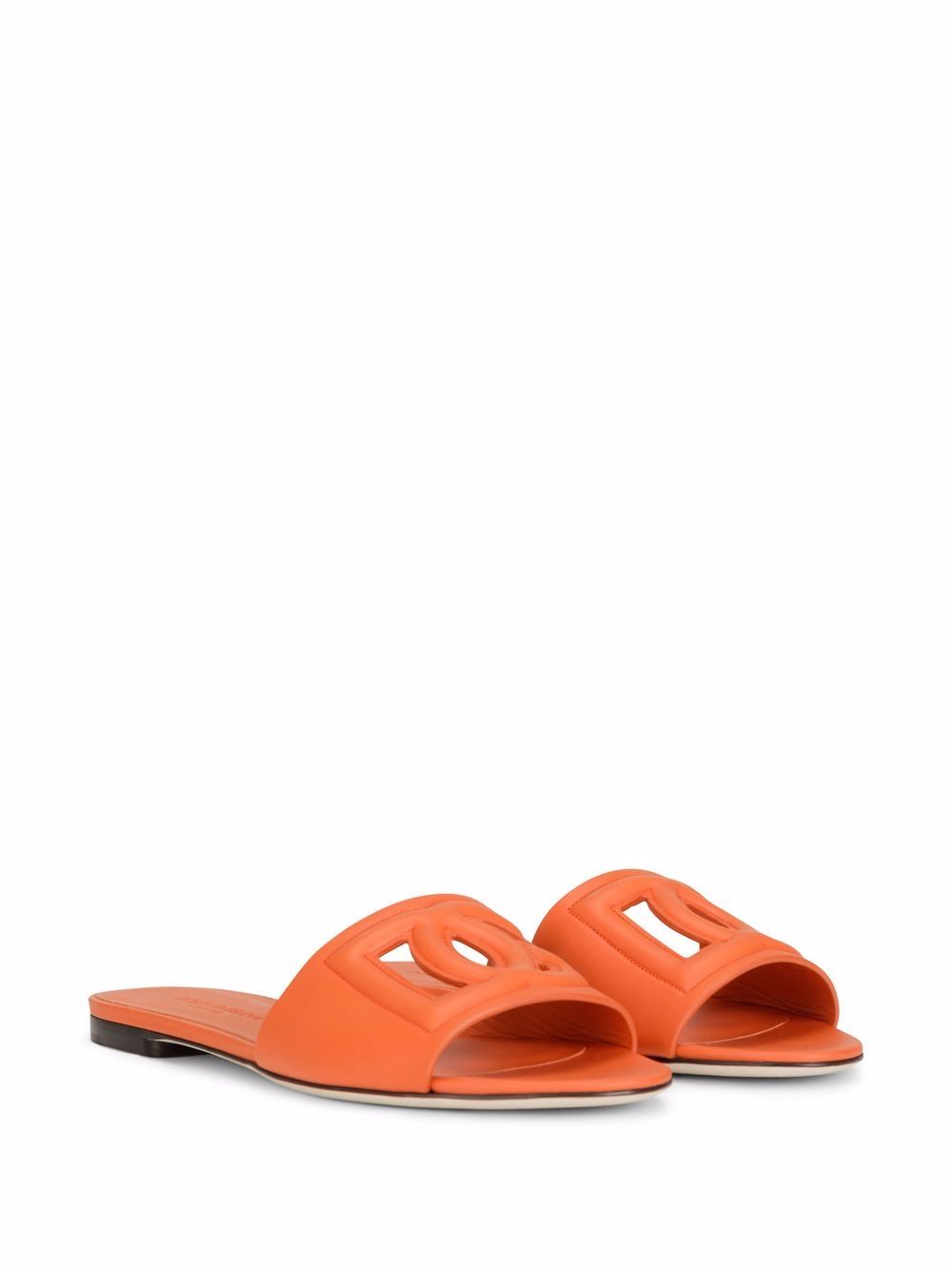 Dolce & Gabbana Sandals Orange in calf leather