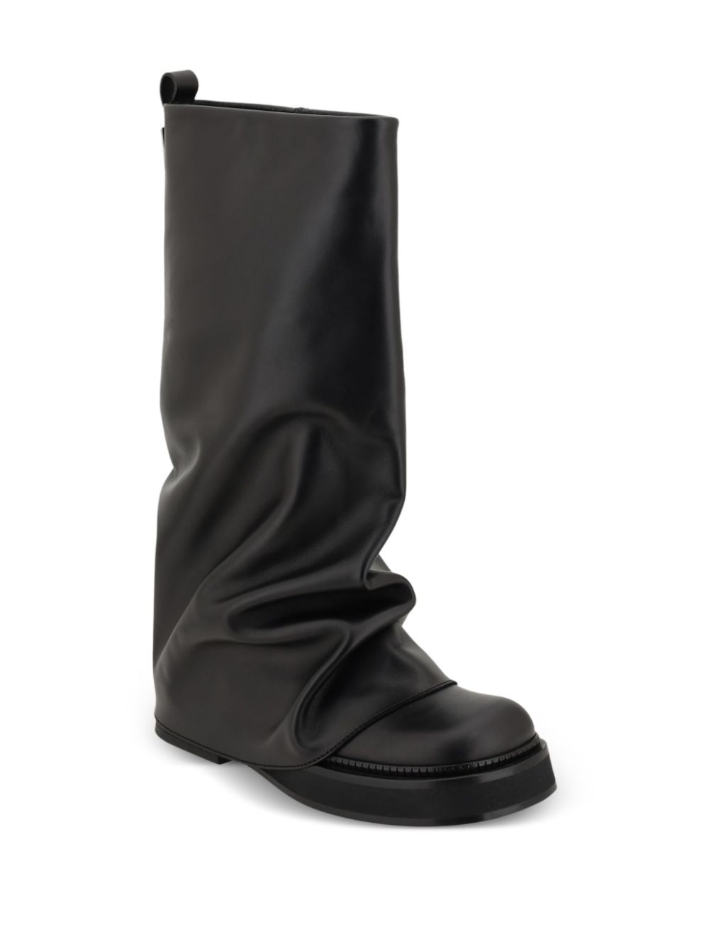 The Attico Boots Black — Leather Combat Boots for Women