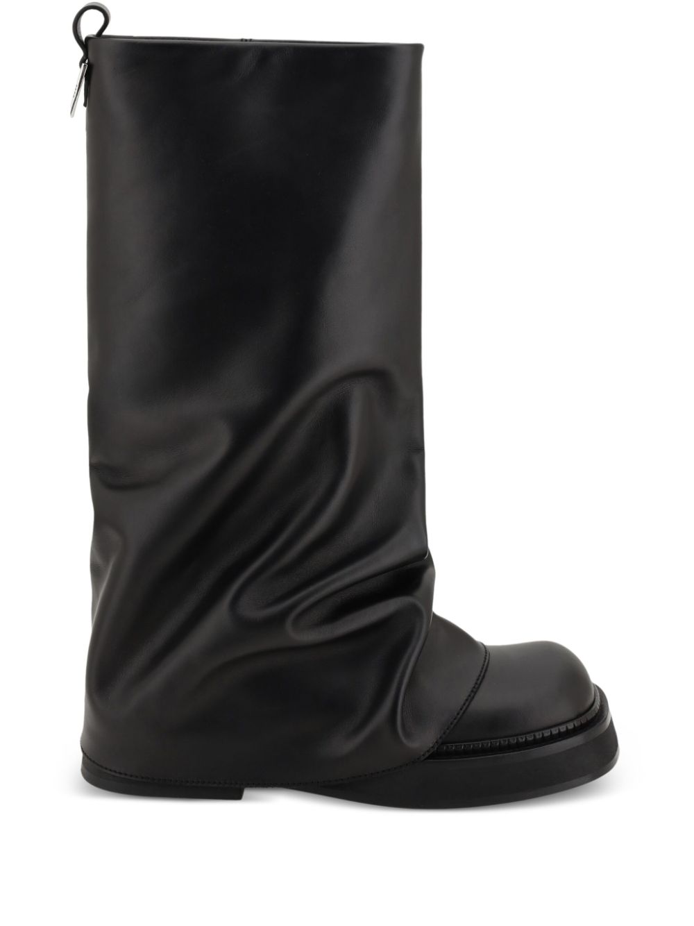 The Attico Boots Black — Leather Combat Boots for Women