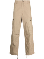 CARHARTT WIP MAIN Trousers — Camel Cotton Straight Leg