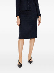 Faldas EXCLUSIVAS EMPORIO ARMANI Falda de tweed azul