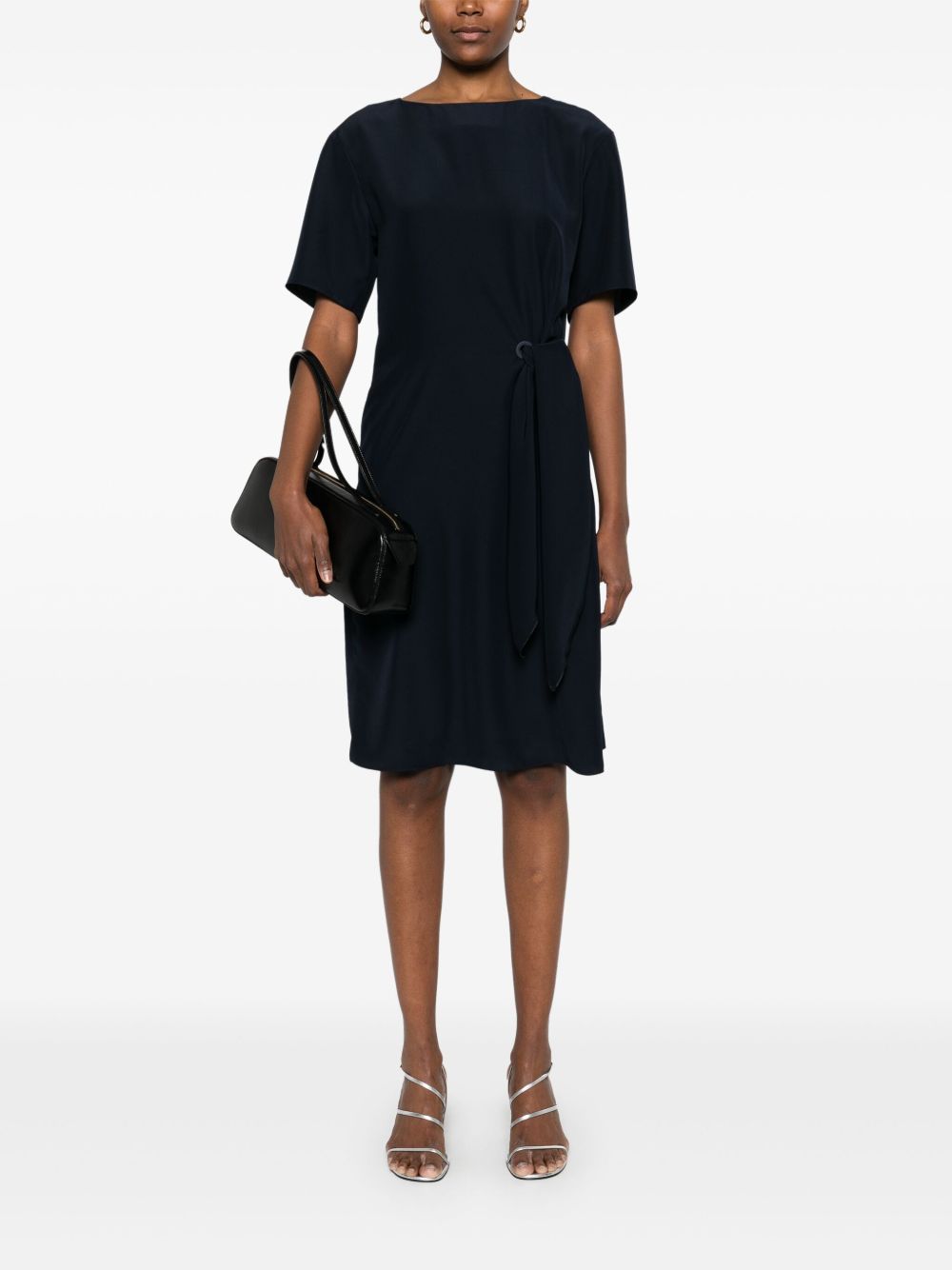 Emporio Armani Short dress with side knot