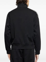 Sweat-shirt en jersey entièrement zippé Emporio Armani avec bandes logo ASV