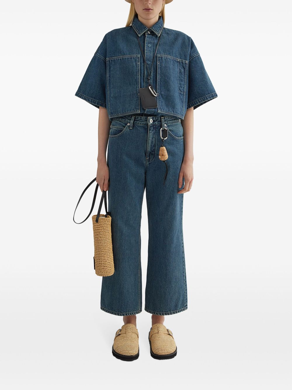 Jean Jil Sander Plus bleu en denim délavé