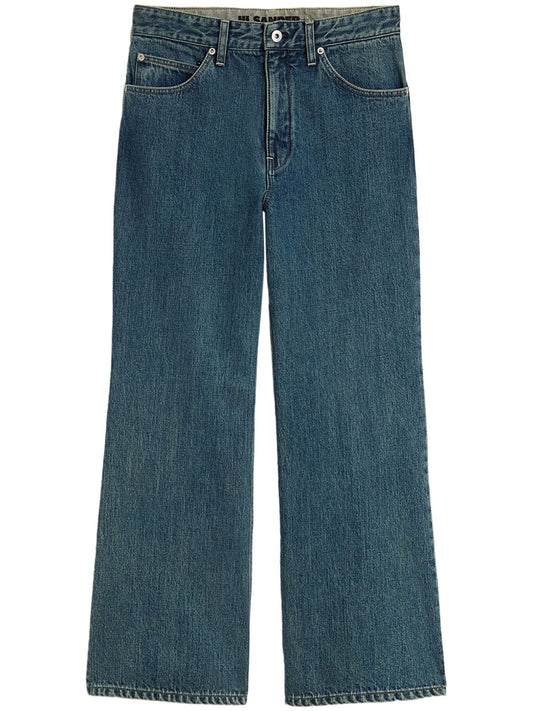 Jil Sander Plus Jeans Blue — Washed Denim Flare