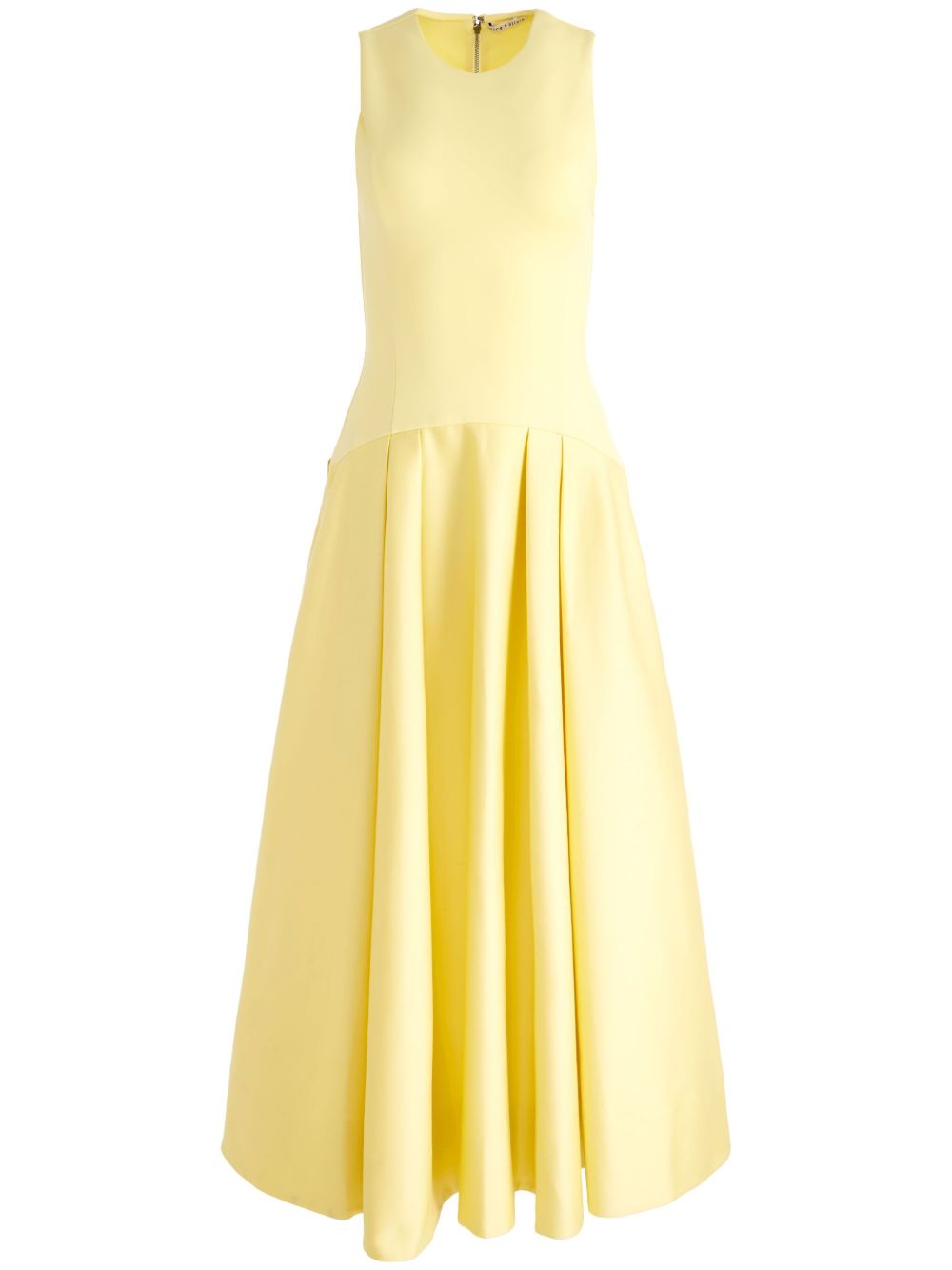 Robes Alice + Olivia Robe longue en coton jaune