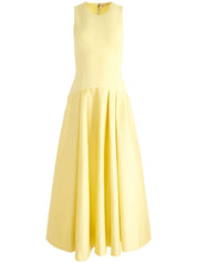 Robes Alice + Olivia Robe longue en coton jaune