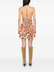 Isabel Marant Rozilda Orange Printed Cotton Dress