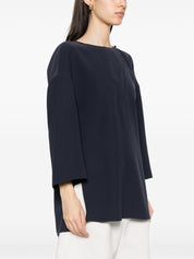Emporio Armani cady blouse — Oxford Blue Tailored Ease