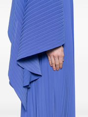 Solace London Dresses Blue one-shoulder plissé