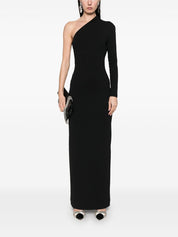 Solace London Dresses Black one-shoulder gown