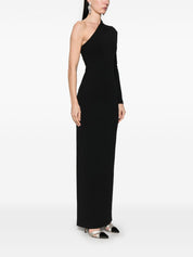 Solace London Dresses Black one-shoulder gown