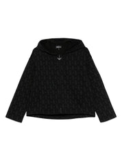 Emporio Armani Sweaters Black zip hoodie