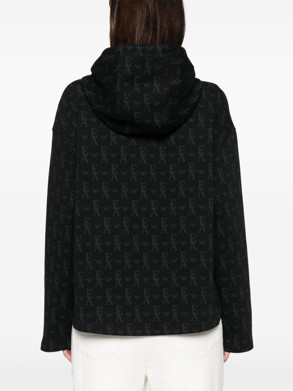 Emporio Armani Sweaters Black zip hoodie