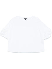 Chemisier en coton à détails torsadés Emporio Armani