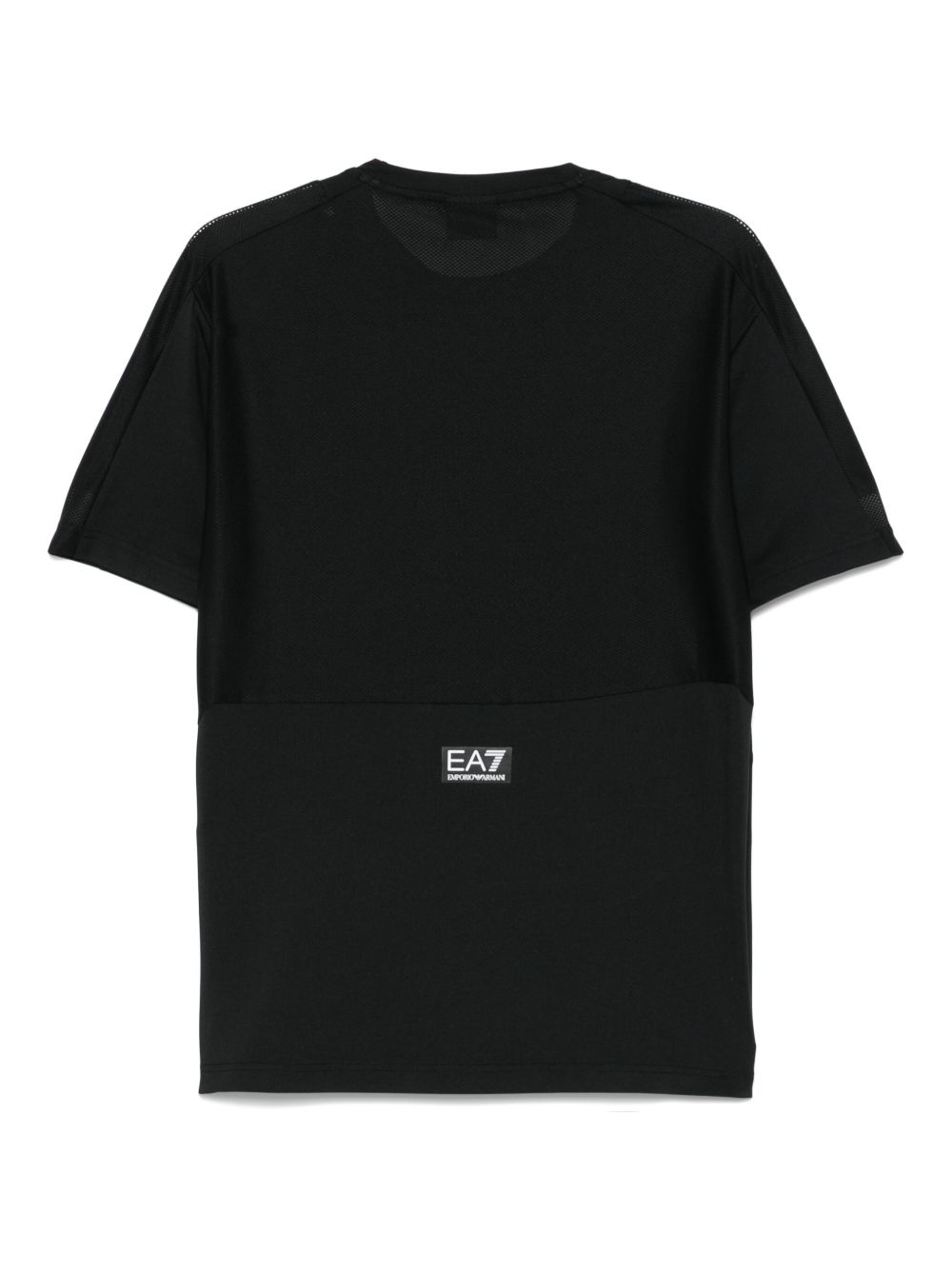 T-shirts et polos EA7 T-shirt noir à col rond avec logo