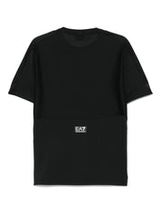 T-shirts et polos EA7 T-shirt noir à col rond avec logo