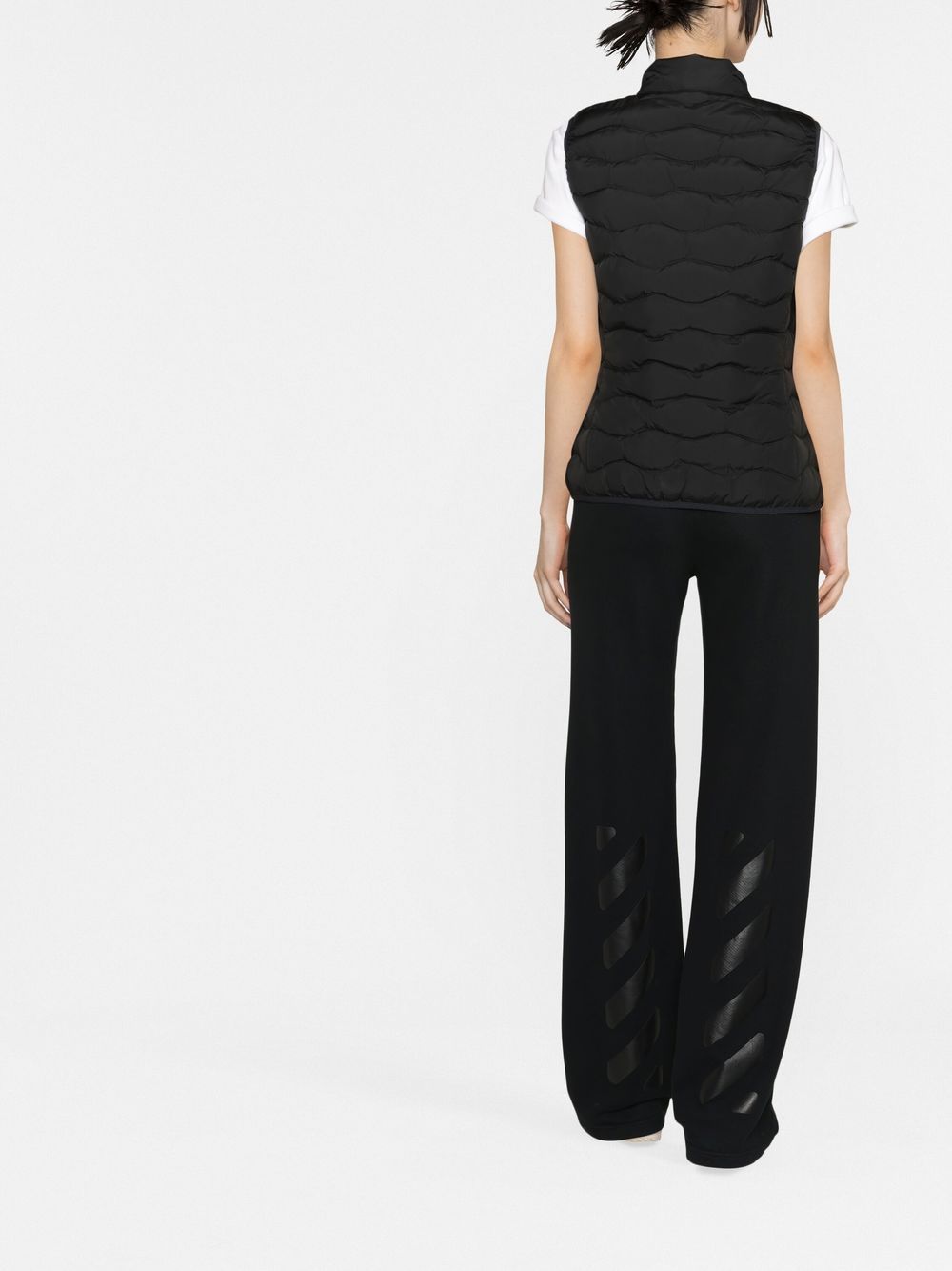 EA7 Jackets Black quilted down vest