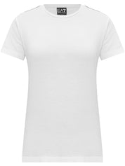 EA7 T-shirts and Polos White cotton crew neck