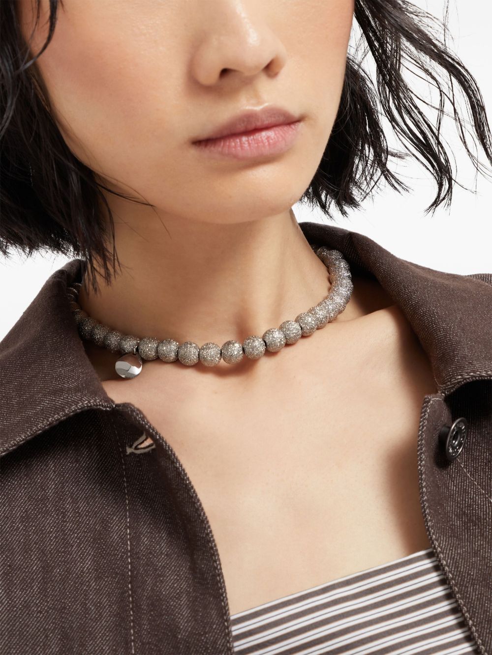 Brunello Cucinelli Bijoux Silver necklace in 925 sterling