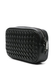 EMPORIO ARMANI EXCLUSIVE Emporio Armani Woven leather camera case with chain strap