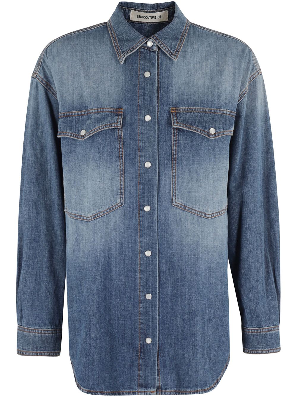 Semicouture Shirts Blue tailored fit