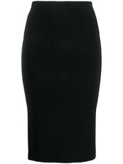 Norma Kamali Skirts Black midi jersey tube skirt