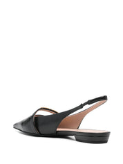EMPORIO ARMANI EXCLUSIVE Flat shoes in Black Leather