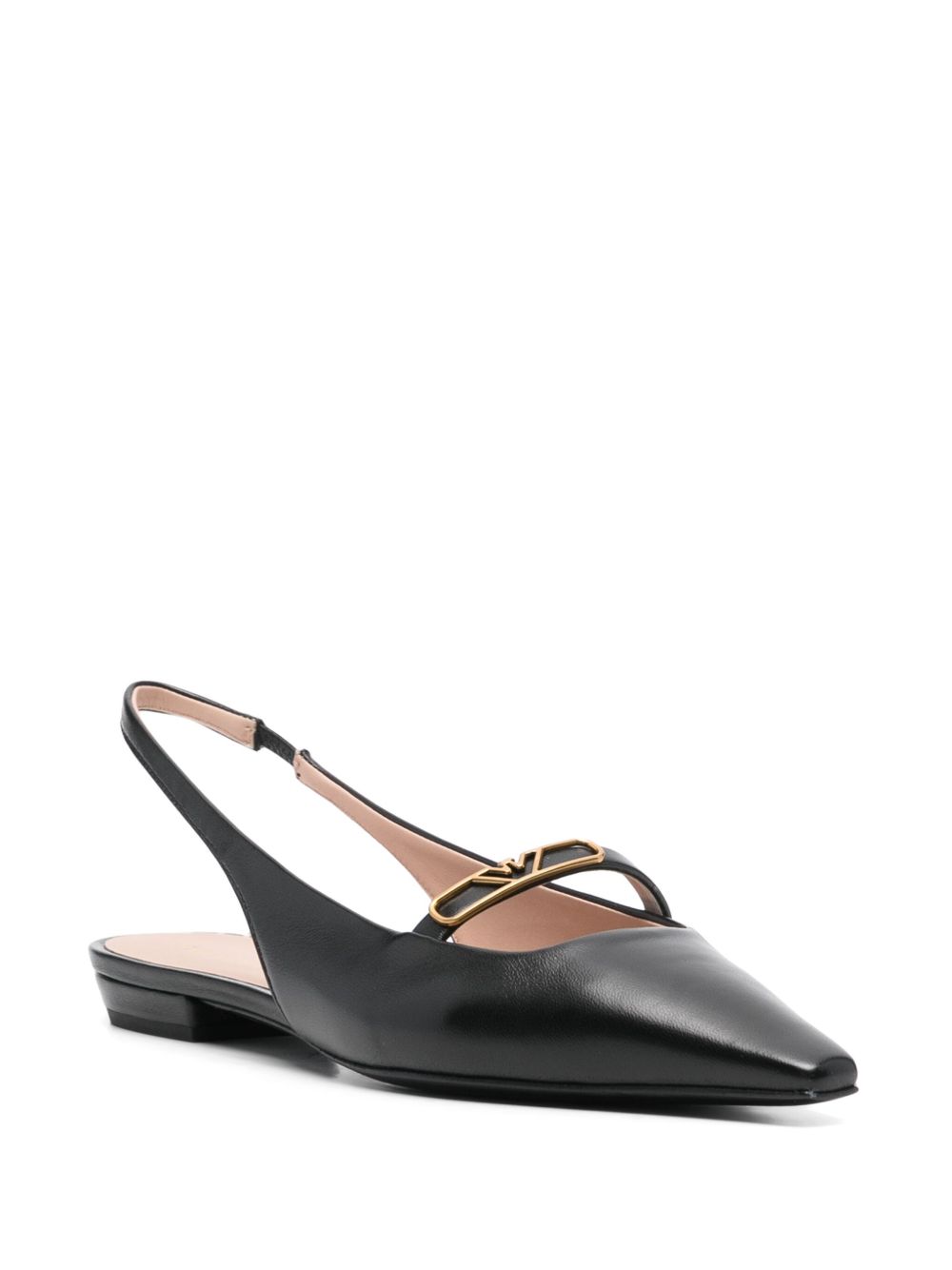 EMPORIO ARMANI EXCLUSIVE Flat shoes in Black Leather