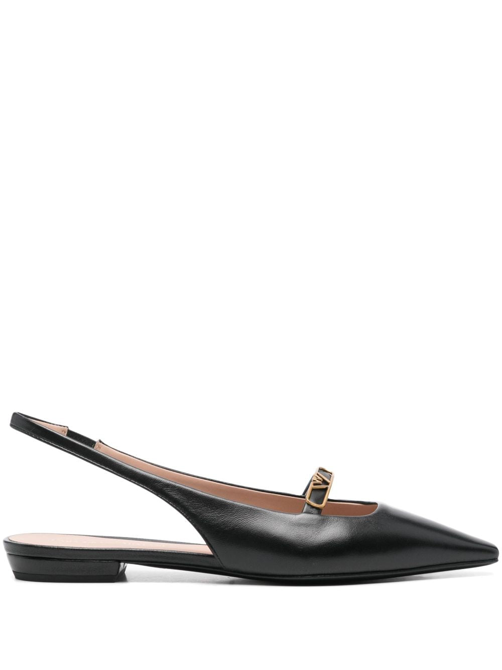 EMPORIO ARMANI EXCLUSIVE Flat shoes in Black Leather