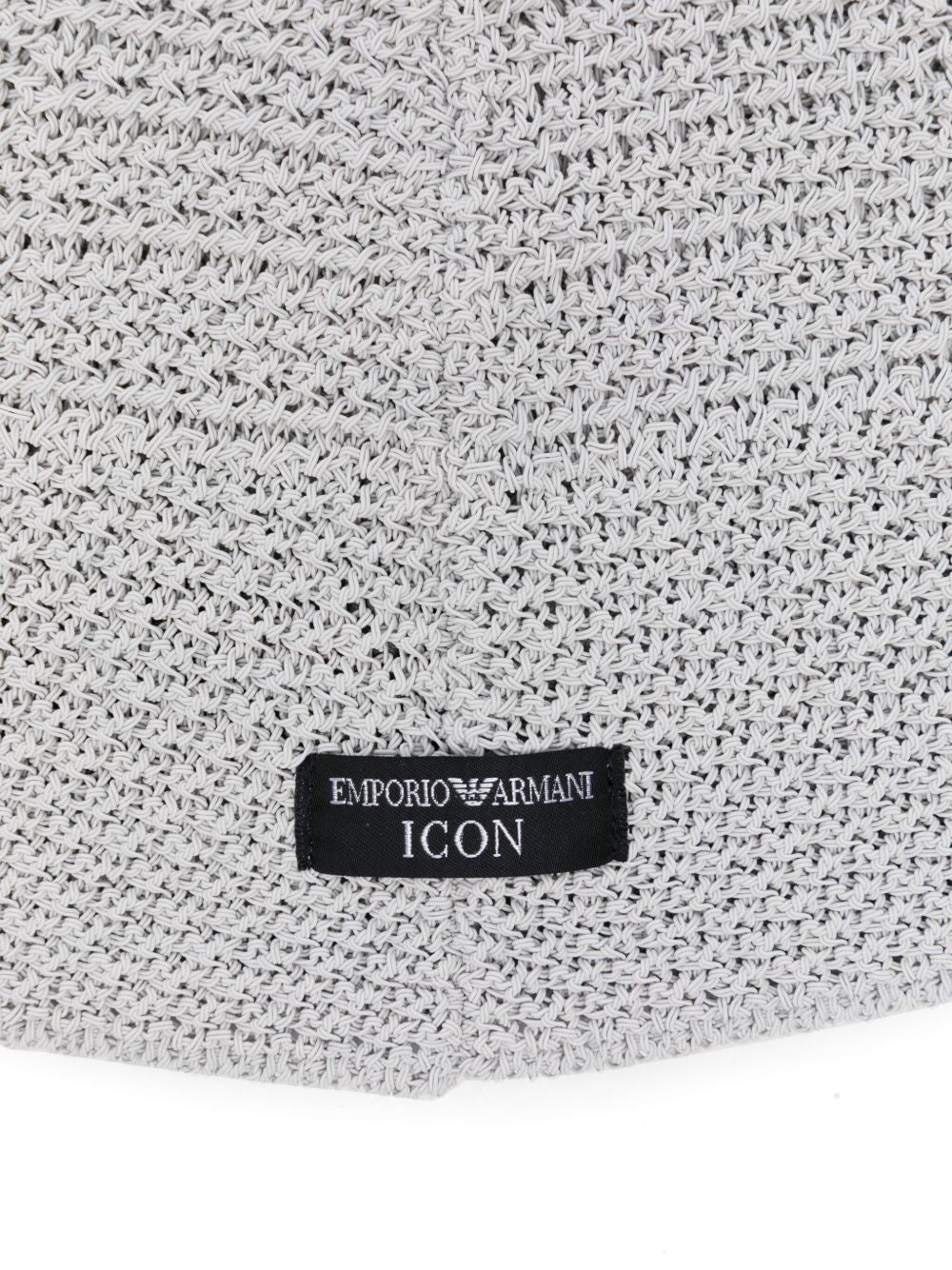 Emporio Armani Capsule Hats in Light Grey