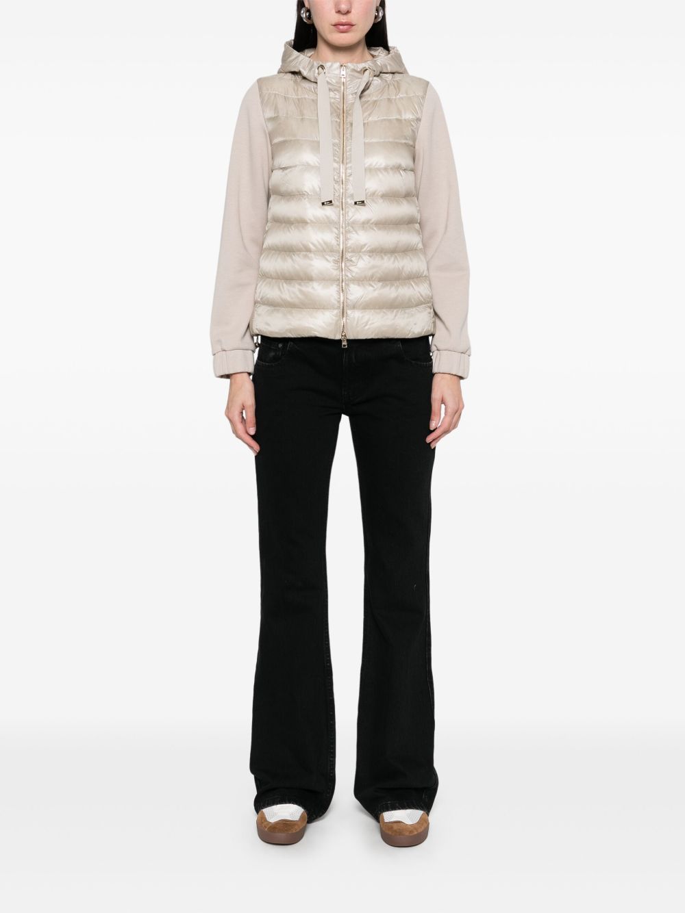 Herno Coats Beige nylon cotton jacket