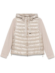 Herno Coats Beige nylon cotton jacket