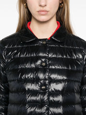 Herno Coats Black nylon down jacket