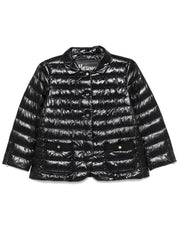 Herno Coats Black nylon down jacket