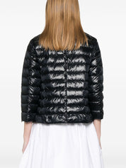 Herno Coats Black nylon down jacket