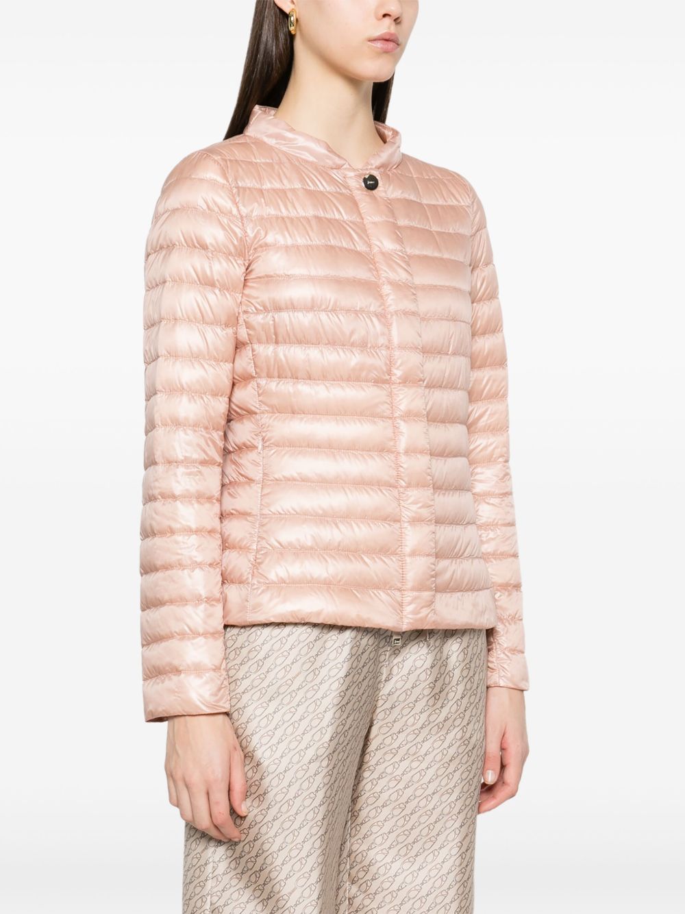 Herno Coats Pink ultralight nylon down jacket