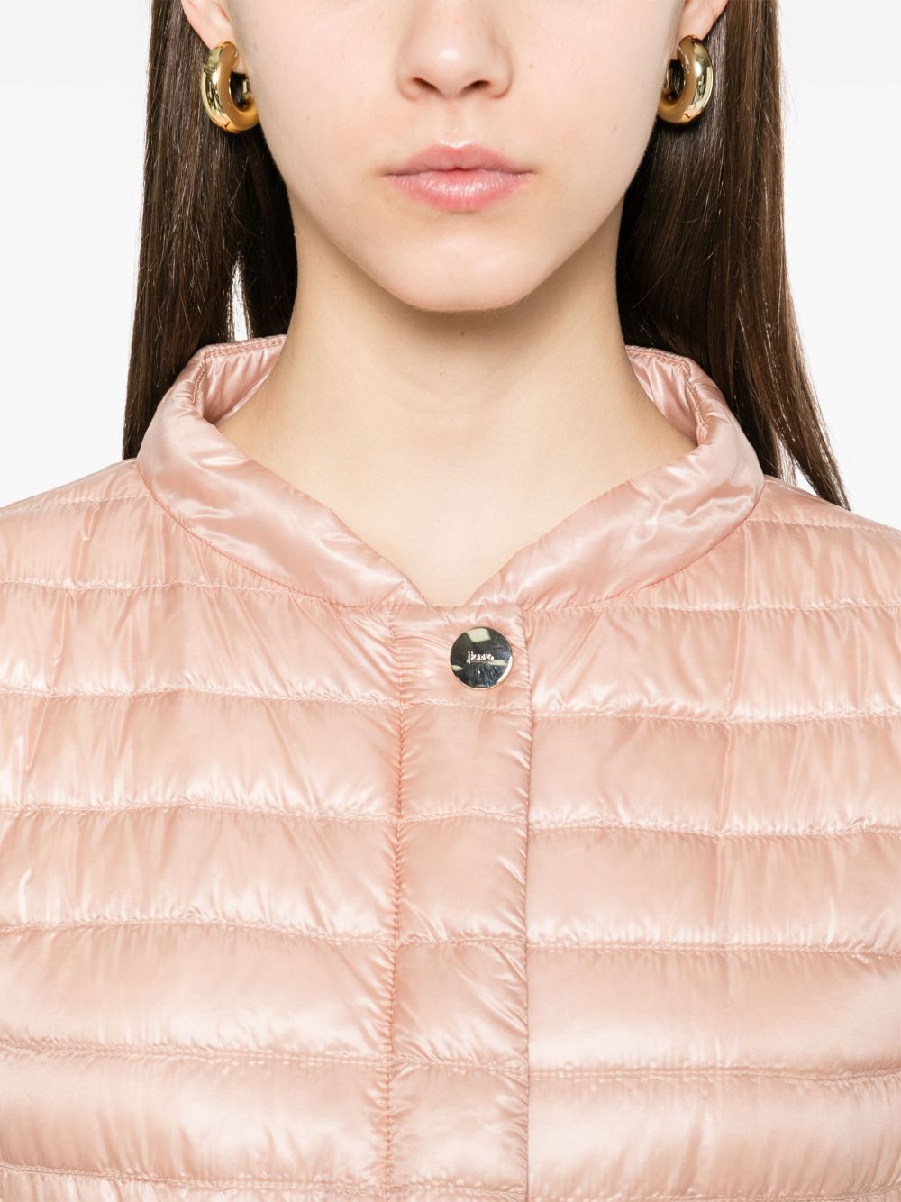 Herno Coats Pink ultralight nylon down jacket