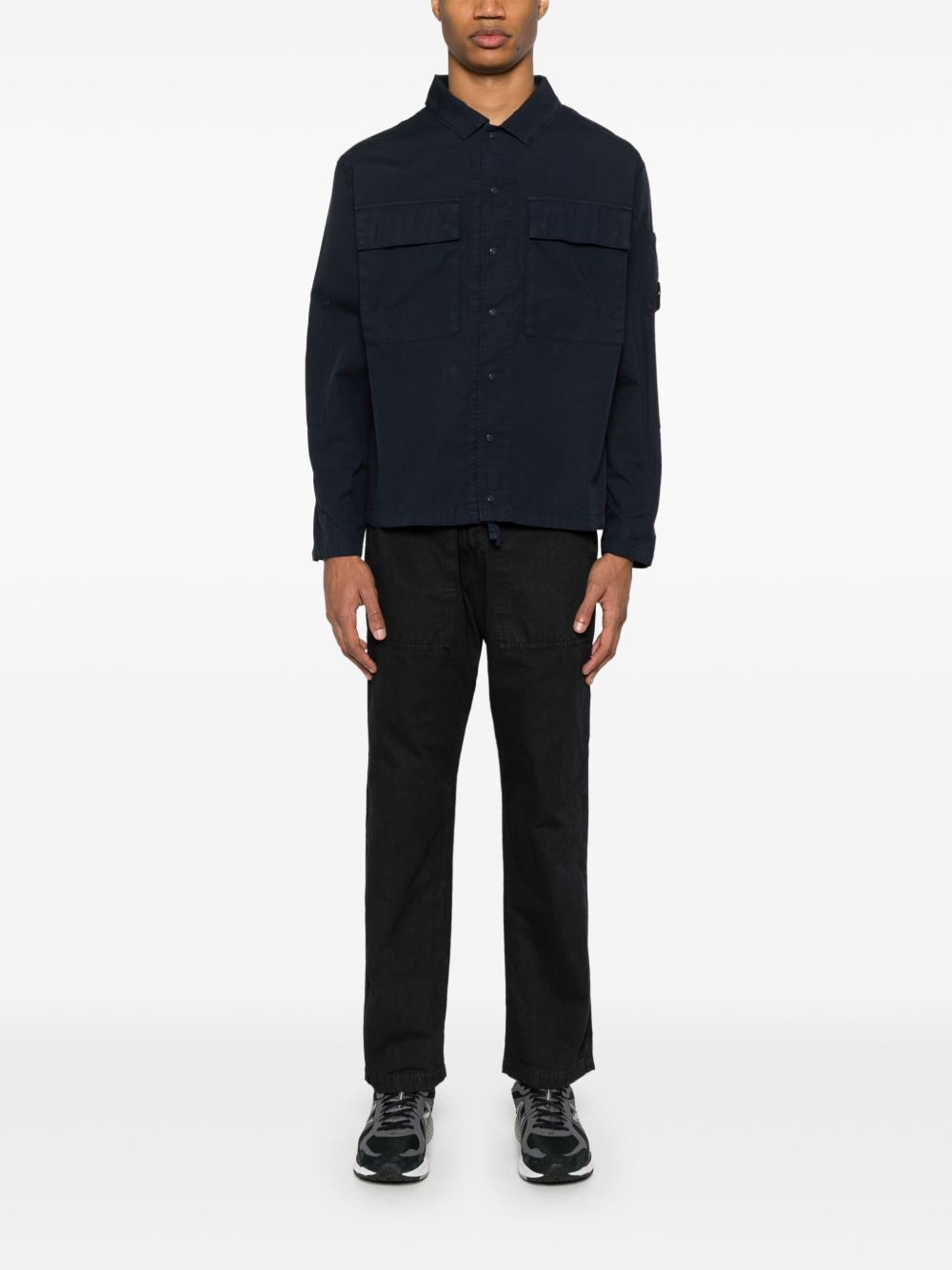 C.P. Company Jackets Blue with press-stud fastening