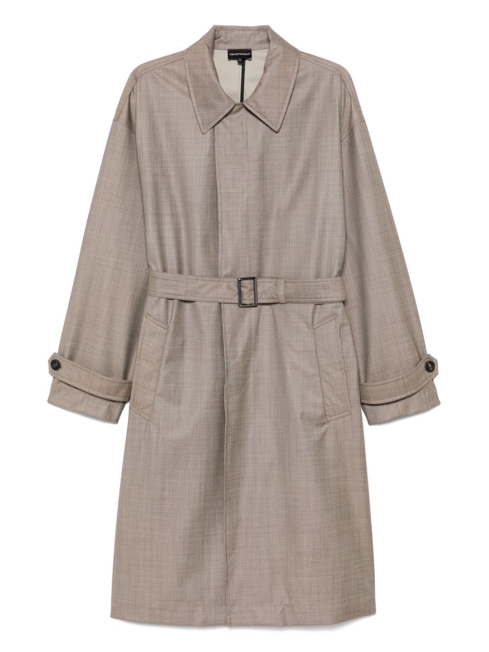Emporio Armani Coats Beige with Belt Detail