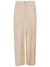 Via Masini 80 Trousers Beige