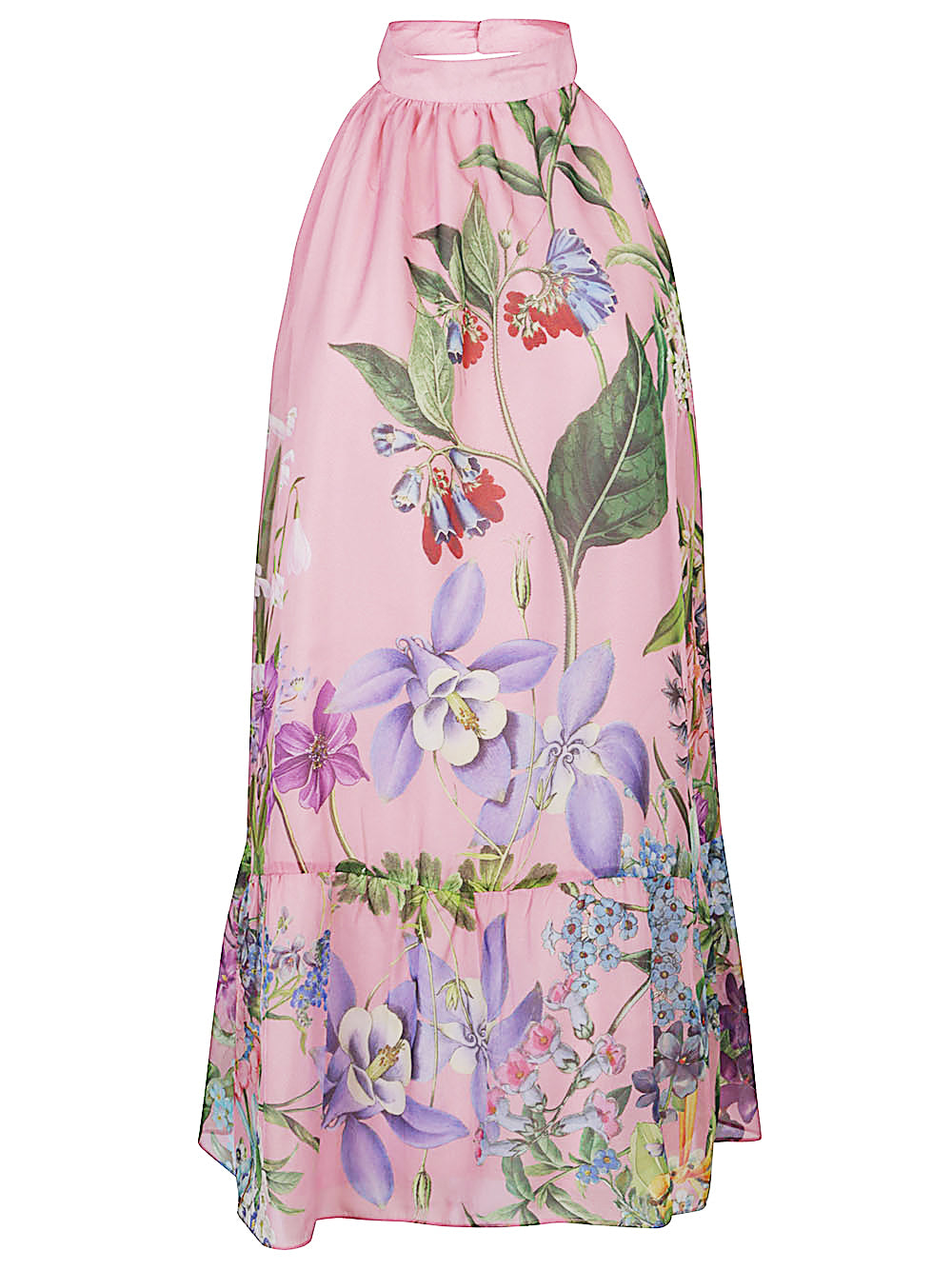 Vestido floral de seda rosa de St. Piece of London
