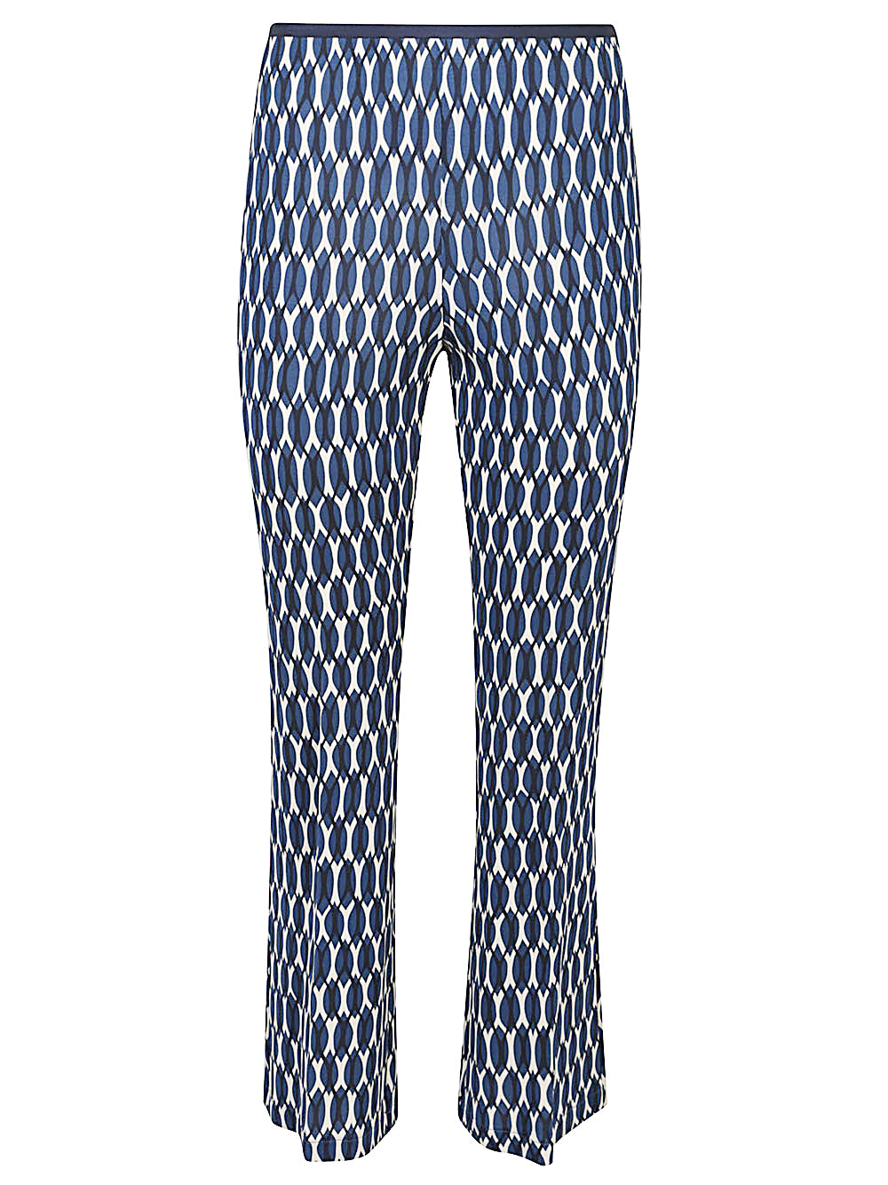 Pantalon Siyu Bleu imprimé multicolore