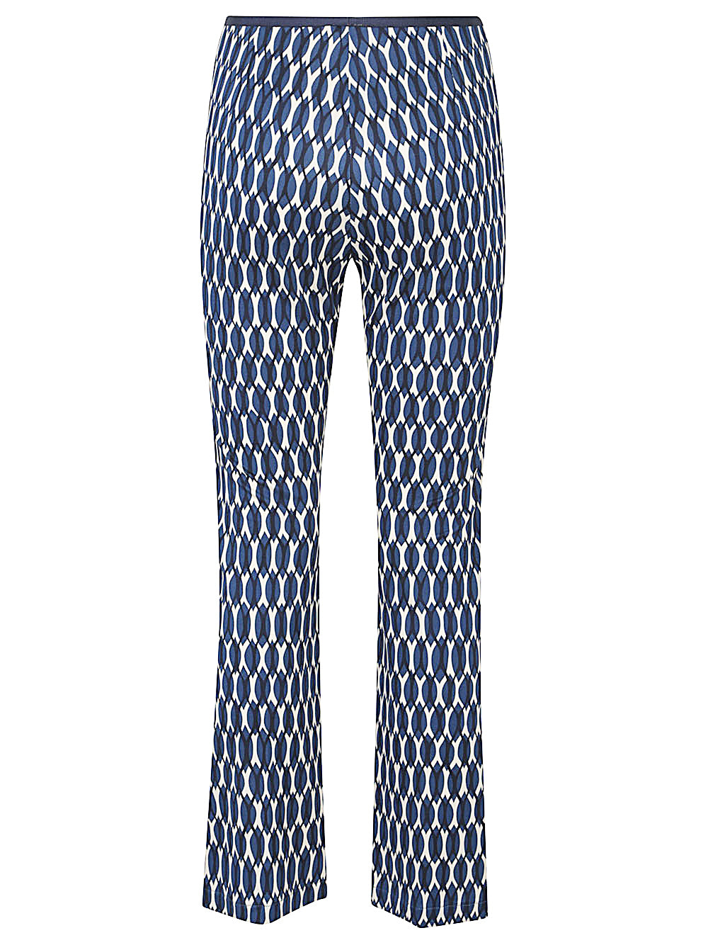 Pantalon Siyu Bleu imprimé multicolore