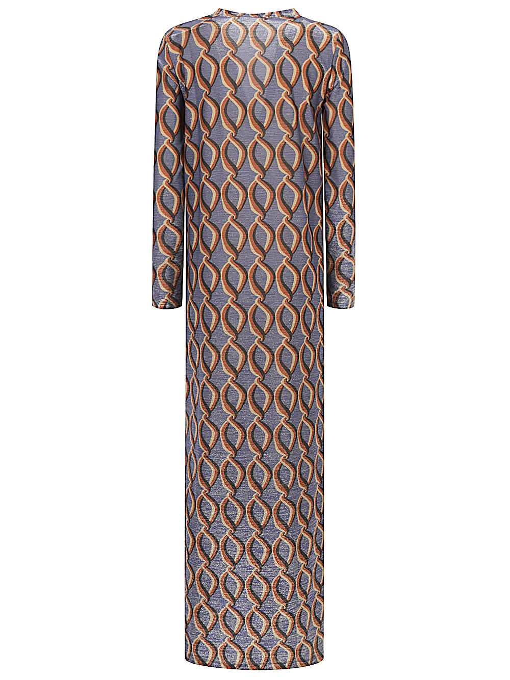 MultiColour Long Printed Dress — Siyu