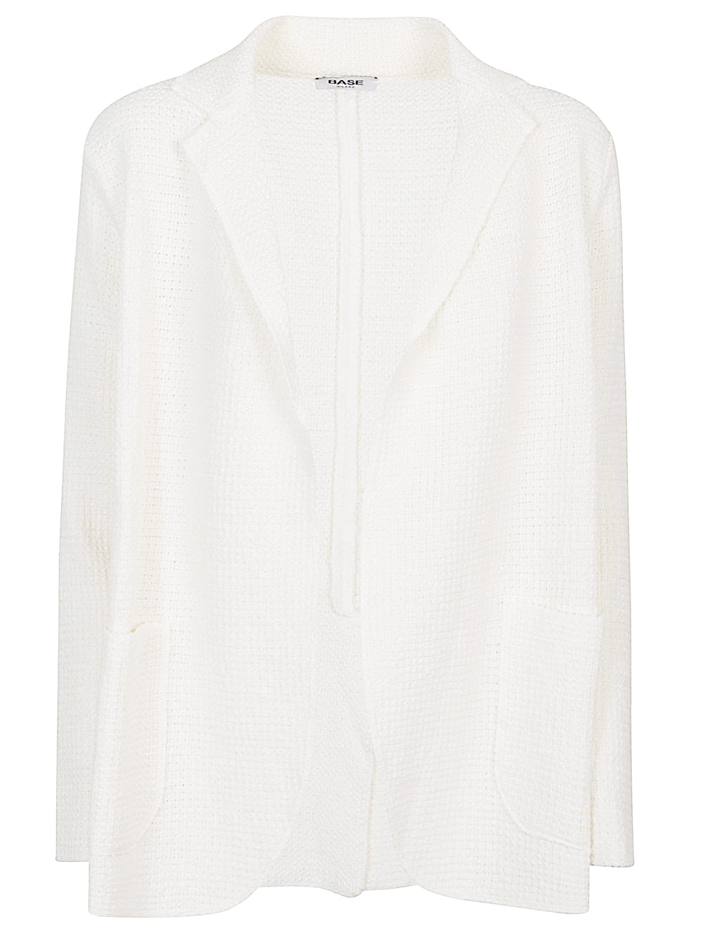 Base Jackets White long sleeve open jacket