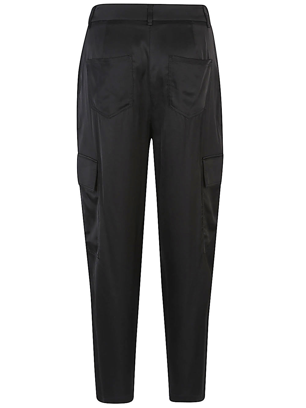 Via Masini 80 Trousers Black cargo fit